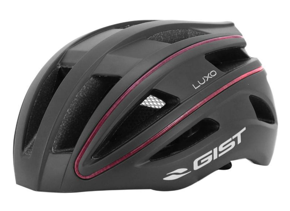 CASQUE VELO ADULTE GIST URBAIN LUXO NOIR IN-MOLD AVEC ECLAIRAGE USB 360° TAILLE 55-58 REGLAGE MOLETTE