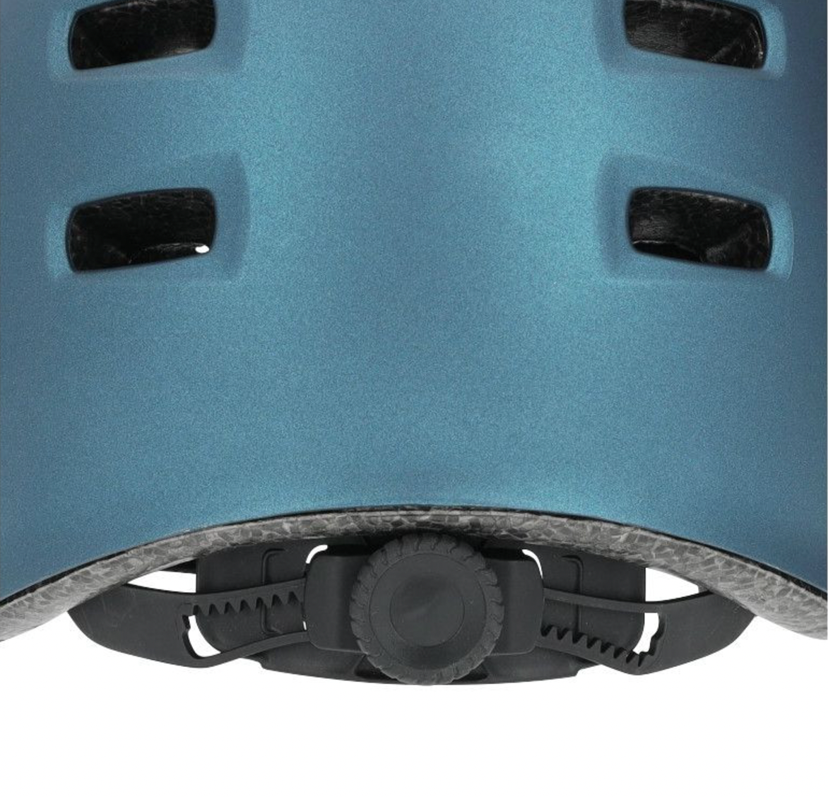 CASQUE VELO ADULTE CITY BLEU AVEC VISIERE ET MOLETTE DE REGLAGE TAILLE 53-59