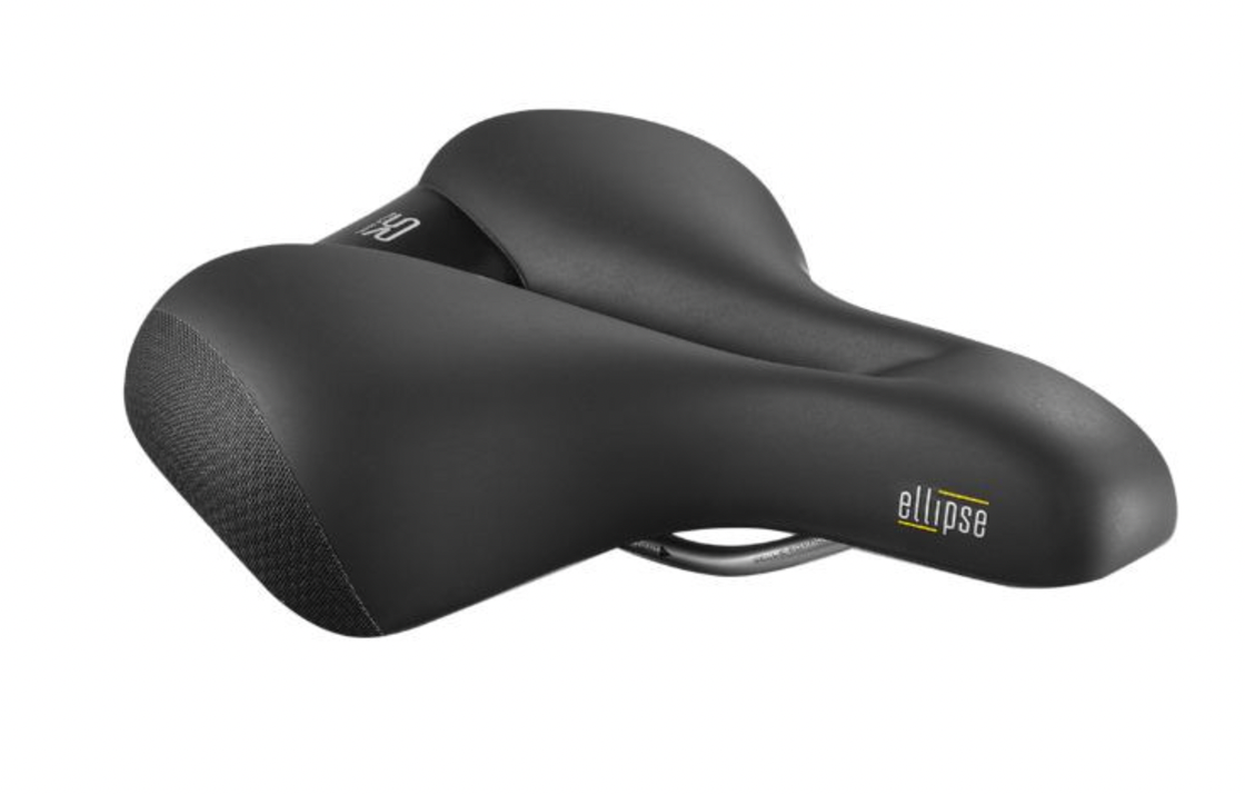 SELLE ROYAL ELLIPSE LOISIR AVEC TROU CENTRAL RELAXED NOIR 250x223mm 638g