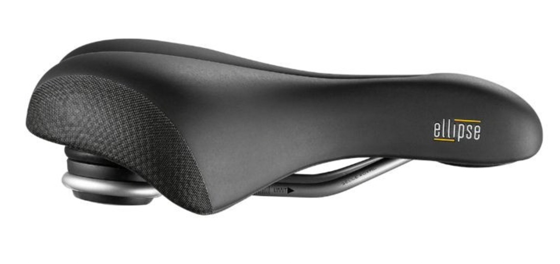 SELLE ROYAL ELLIPSE LOISIR AVEC TROU CENTRAL RELAXED NOIR 250x223mm 638g